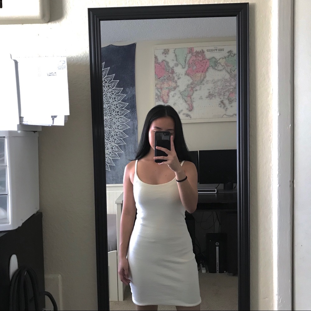 Bodycon mini dress - Cream